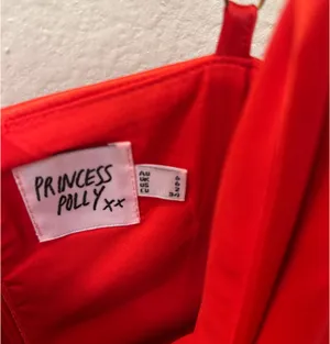 Princess Polly Lina Satin Red Mini Dress thumbnail 3