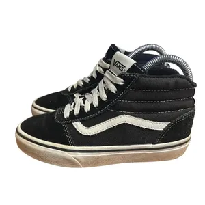 Vans SK8-Hi Black & White High Top Suede‎ Sneakers Men’s 6.0 / Women’s 7.5 thumbnail 5