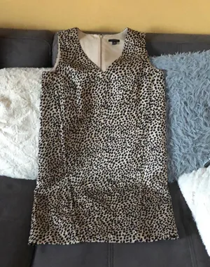 Ann Taylor Leopard Print Sleeveless Dress XS thumbnail 1