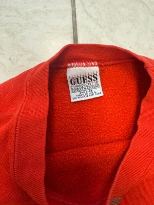 GUESS vintage red crewneck sweatshirt thumbnail 5