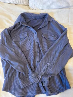 Aerie Waffle Flannel thumbnail 1