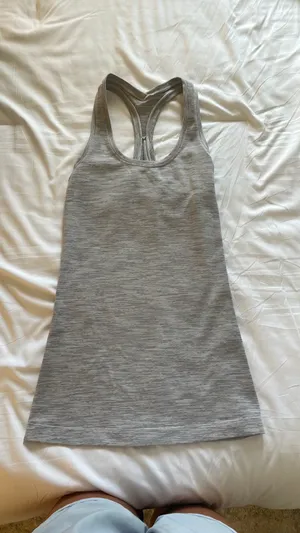 Lululemon Gray Racerback Tank thumbnail 2