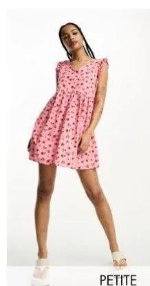 ASOS Petite Floral Mini Dress thumbnail 1