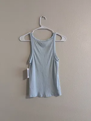 American Eagle Outfitters Light Blue Scoop Tank thumbnail 3