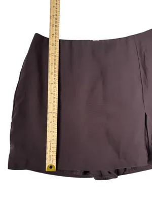 Amanda Uprichard Dale Skort Brown Small Mini Skirt Shorts‎ thumbnail 9