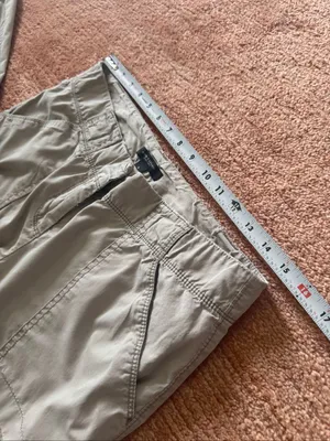 Ann Taylor Loft Women’s Size 4 Beige Convertible Roll-Up Capri Pants thumbnail 6