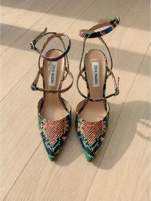 Steve Madden Variety Multi Snake Heels Size 7 New In Box thumbnail 2