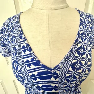Urban outfitters blue and white Dress thumbnail 3