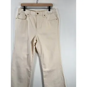NWT J.CREW Womens Jeans Beige Denim Mid Rise Relaxed 84 Kickout Crop Size 30 thumbnail 6