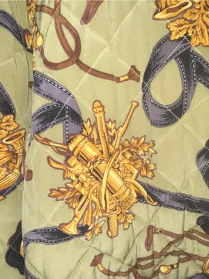 Vintage Nicole Summers Pure Silk Quilted Jacket Equestrian Hunt Padded Barn Coat thumbnail 8