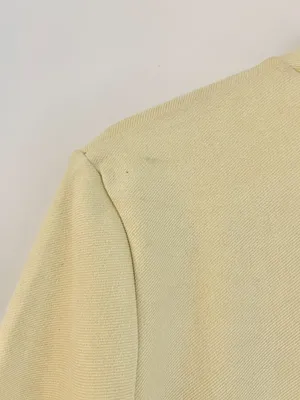 Zara Pastel Yellow Faux Suede Mini Dress Euro Summer Vactation Size S NWT thumbnail 8