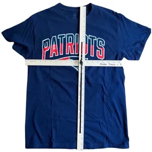 New England Patriots Blue NFL Team Football Crew Short Sleeve Tee M NEW no Tags thumbnail 5