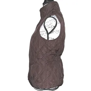 Weatherproof Garment Company Brown Quilted Vest Faux Fur Collar Small‎ thumbnail 2
