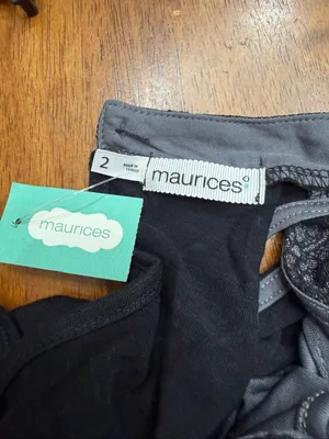 Maurices Women’s Black Gray Lace Sleeveless Tunic Top Floral NWT Size 2XL (9262) thumbnail 4