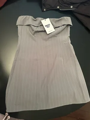 Princess Polly Strapless Mini Dress Gray thumbnail 2