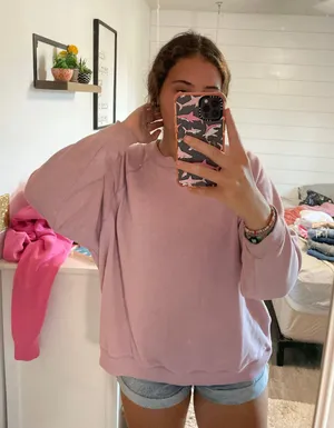 American Eagle Purple  Crewneck thumbnail 1