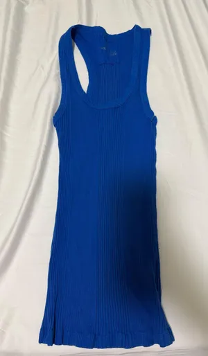 Aerie Tank Top Ribbed Blue Baby thumbnail 1