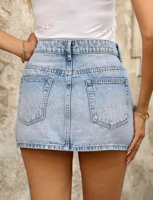 SheIn Jean Skirt thumbnail 2