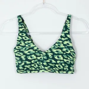 Aerie Offline Green Camo Athletic Workout Mesh Sports‎ Bra Womens Size Small thumbnail 4