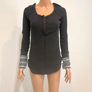 Free People medium Ski Lodge Henley thermal top TLS1 3280 thumbnail 10