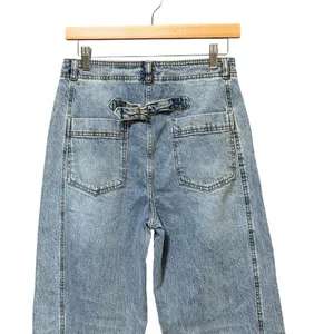 Habitual Womens High Rise Straight Leg Cinch Back Jeans Light Wash 4/27 thumbnail 3