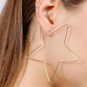 3/$30 💛 Star Hoop Earrings Gold thumbnail 3