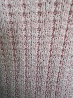 Time and Tru Light Pink Ribbed Crewneck Sweater thumbnail 3