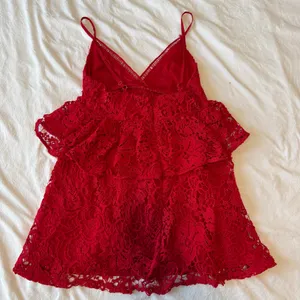 Boutique Red Lace/Eyelet Dress thumbnail 4