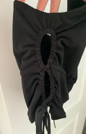 ZARA black cut out tank top thumbnail 2