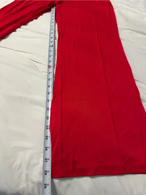 Fraiche by J Red Wrap-Front Wide-Leg Jumpsuit - NWT - Size M thumbnail 15