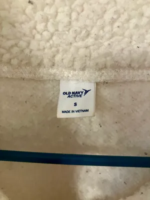 Old Navy White Sherpa Coat thumbnail 2