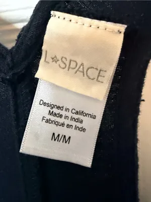 L Space Cali Girl Black Cotton Tie Strap Jumpsuit thumbnail 7