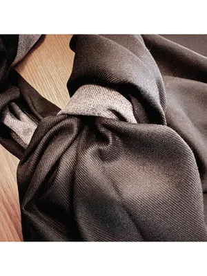 Black Fringe Lined Scarf Wrap Shawl thumbnail 3