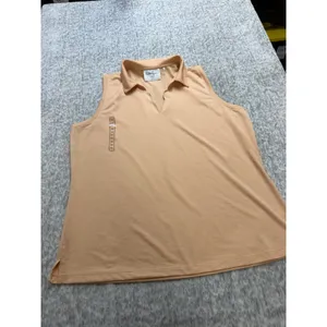 Walter Hagen‎ Clubhouse Women XXL Polo Shirt Peach Apricot Golf Top NWOT thumbnail 4