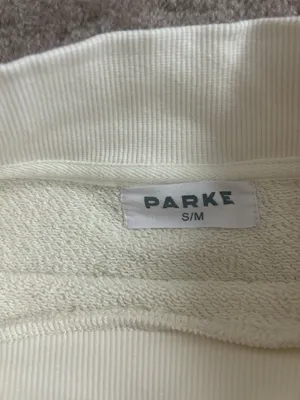 PARKE Bridal Mockneck Sweatshirt Cream And Something Blue Letters S/M Heritage thumbnail 6