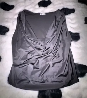 Free People Black Satin Cowl Neck Camisole thumbnail 1