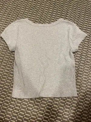 Brandy Melville Grey Ashlyn Crop Top thumbnail 3