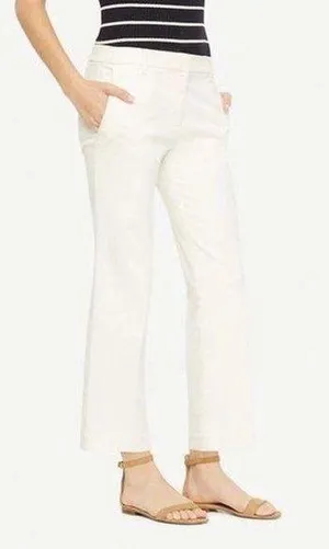 ANN Taylor crop pants devin fit off white thumbnail 1