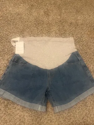 Syyh INSPIRE CHIC Women's Maternity Denim Over Belly High Waist Summer Casual with Pockets Jeans Pregnancy thumbnail 7