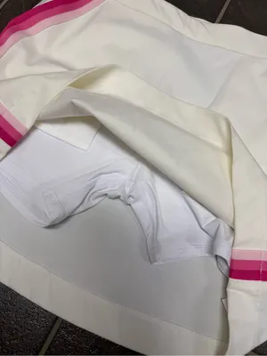 G/FORE Tech Tux 16" Skirt Golf Tennis Skort Side Stripe Pink White 8 NEW $155 thumbnail 11