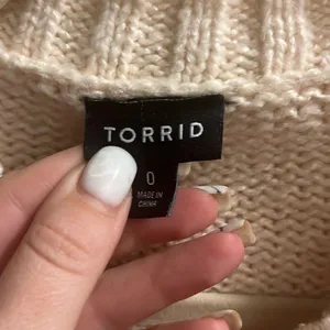 ✨Torrid Cotton Intarsia Pullover Balloon Sleeve Sz 0X Sweater✨ thumbnail 7