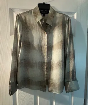 Plaid Long Sleeve Button Down thumbnail 1