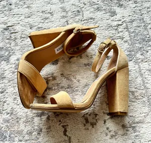 Carrson Suede Nude Heels thumbnail 1