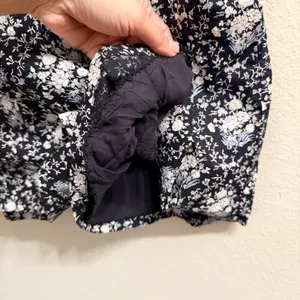 Anthropologie The Katerina Button-Front Romper Size M Black Floral‎ thumbnail 11