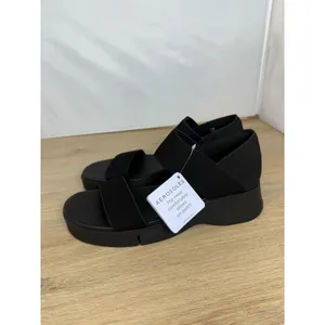 Aerosoles Freedom Sandal Womens 7.5 Black Platform Wedge Comfort thumbnail 6