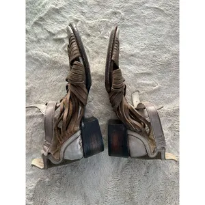 Freebird By Steven Arrow Women's Brown Leather Sandals Size 9 thumbnail 9