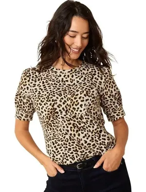 Cheetah blouse thumbnail 1
