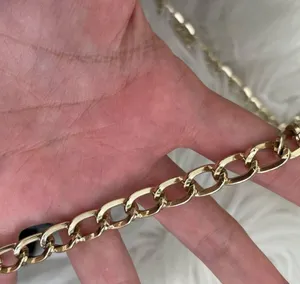ZARA trafaluc cross body gold chain quilted purse thumbnail 2