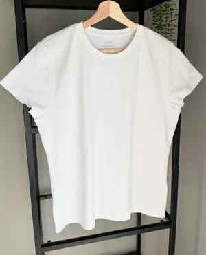 J. Crew Essential Crewneck Cotton Tee Shirt thumbnail 1