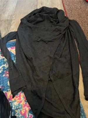 Lululemon Black Women's Draped Knit Sweater/shawl thumbnail 6